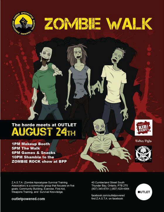 Thunder Bay Zombie Walk / Zombie Rawk
