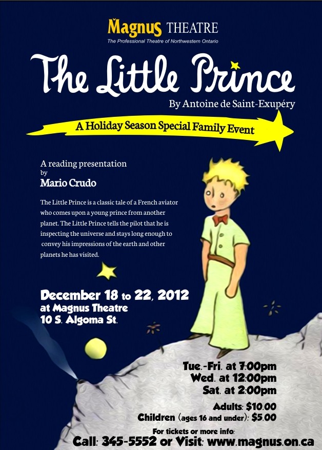 The Little Prince:  Magnus Theatre Presents a Holiday Season Special Event