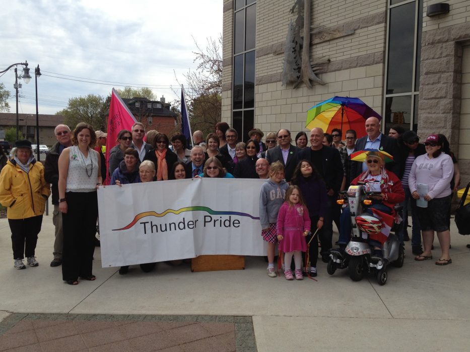 A Proud Start Flag-Raising Ceremony Kicks Off Thunder Pride 2013