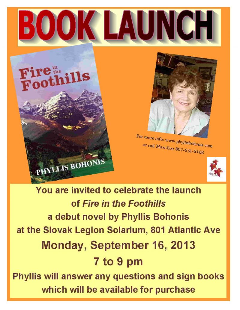 Book Launch: Fire in the Foothills