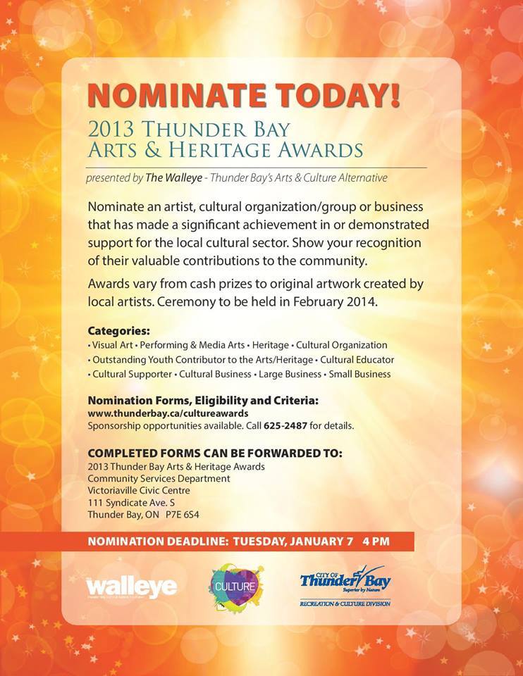 2013 Thunder Bay Arts & Heritage Awards