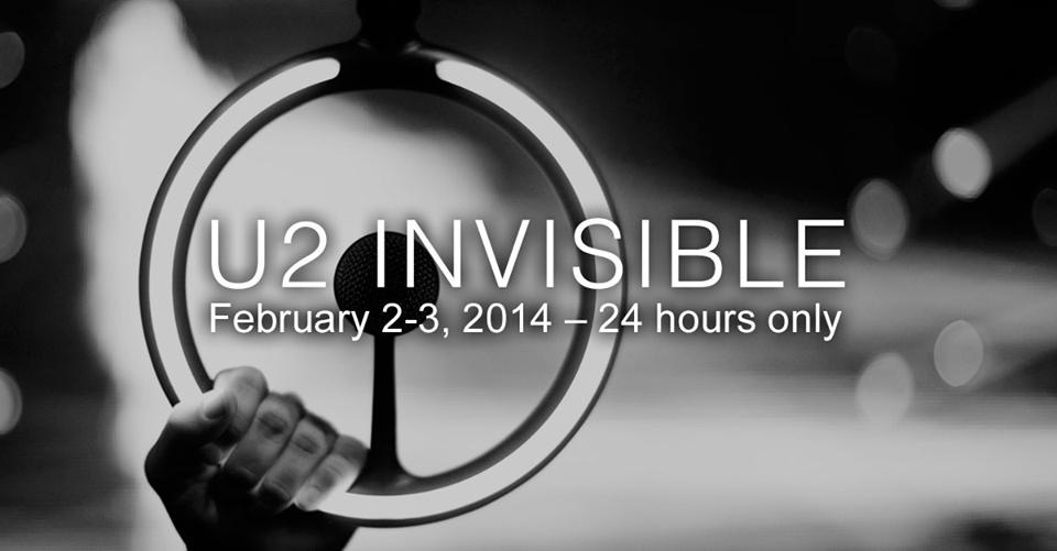 U2 Releases New Song “Invisible” – Free hours on Super Bowl Sunday, February 2