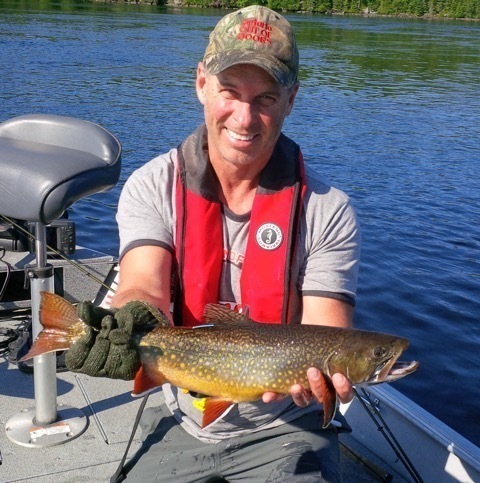 Gord Ellis with a Greenstone Brook Trout